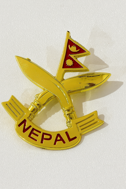 Khukuri Pin With Flag