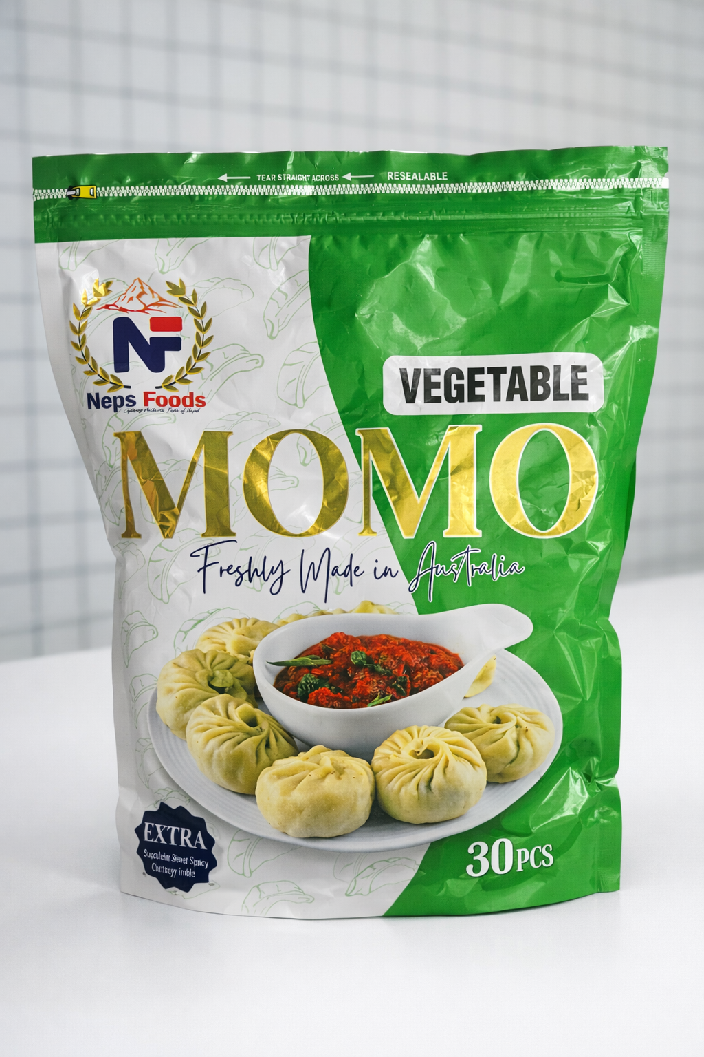 Vegetable MoMo Frozen 30 Pc
