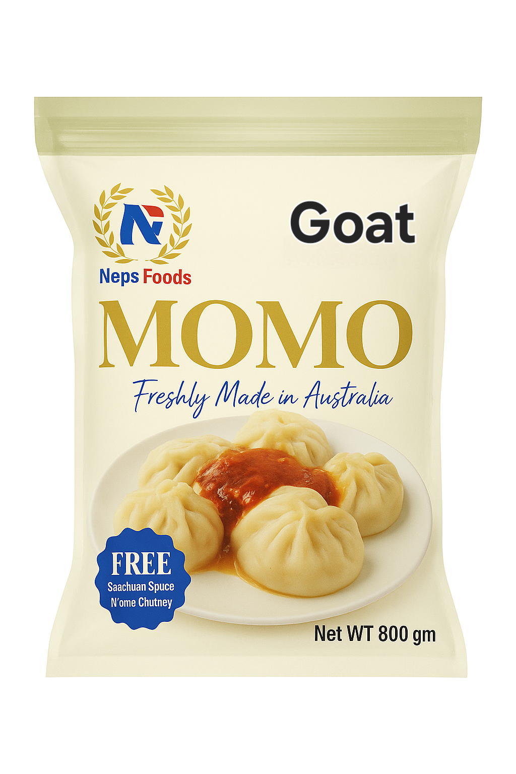 Goat Momo Frozen 25 Pc