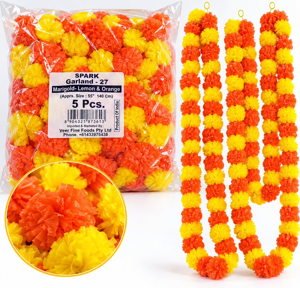 Marigold Garland 5 Pcs Pack