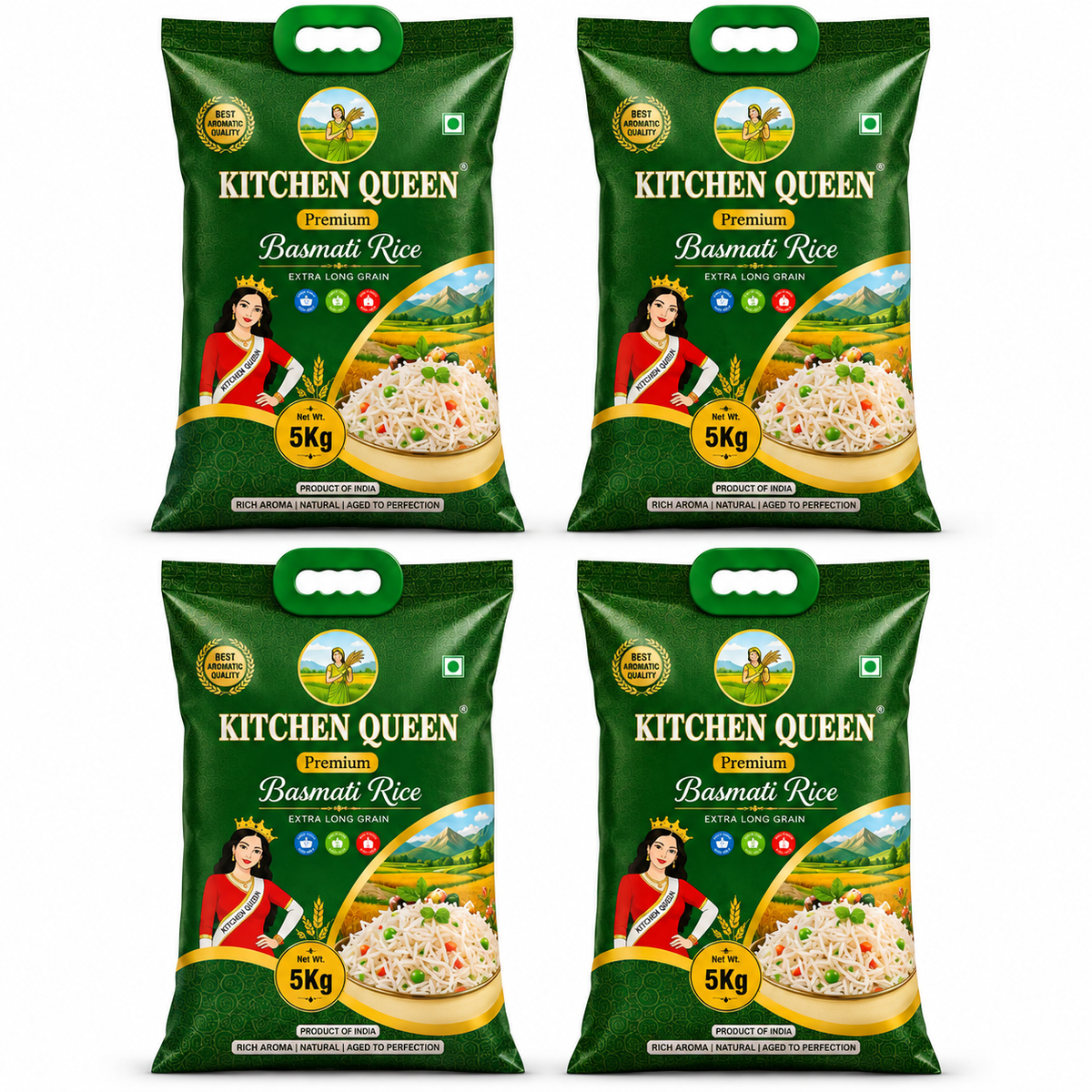 Kitchen Queen Premium Basmati Rice 20 kg Pack