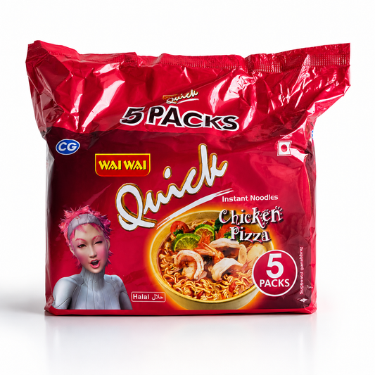 Quick Chicken Pizza Instant Noodles 5 Pk