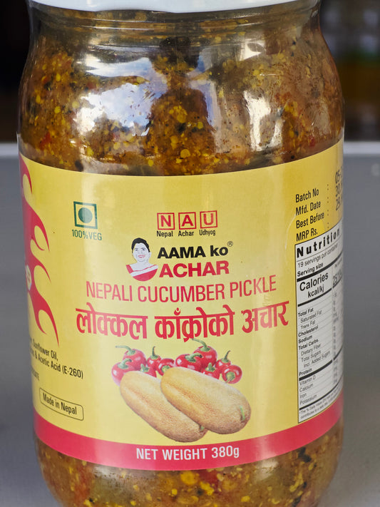 Aama Ko Achar Nepali Cucumber Pickle 380 G
