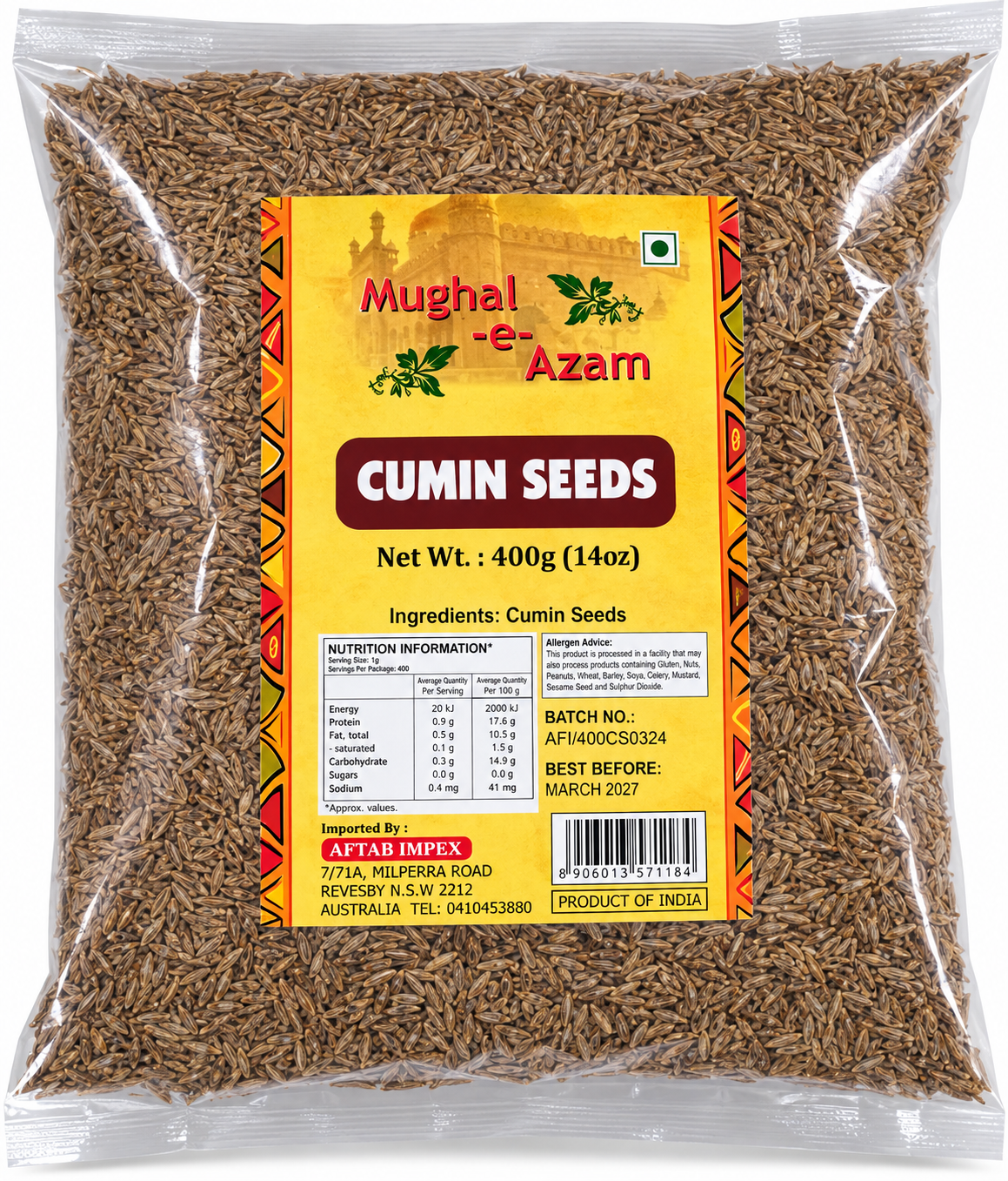 Cumin Seeds 400g