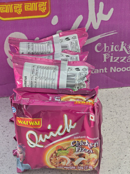 Quick Chicken Pizza Instant Noodles 5 Pk