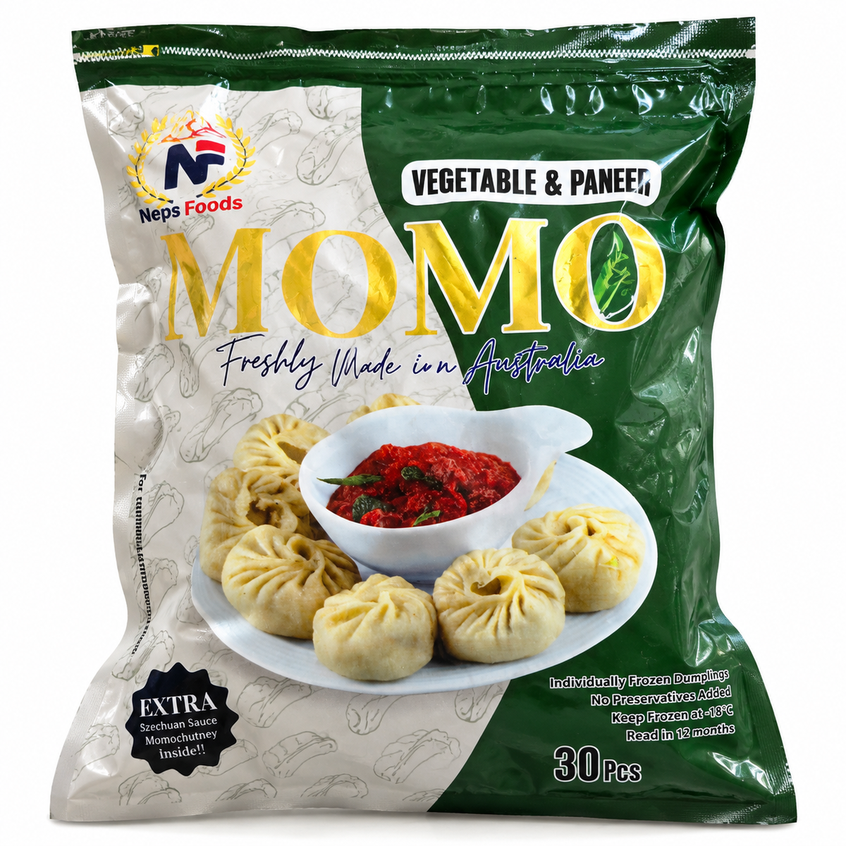Vegitable & Paneer Momo 30 Pc