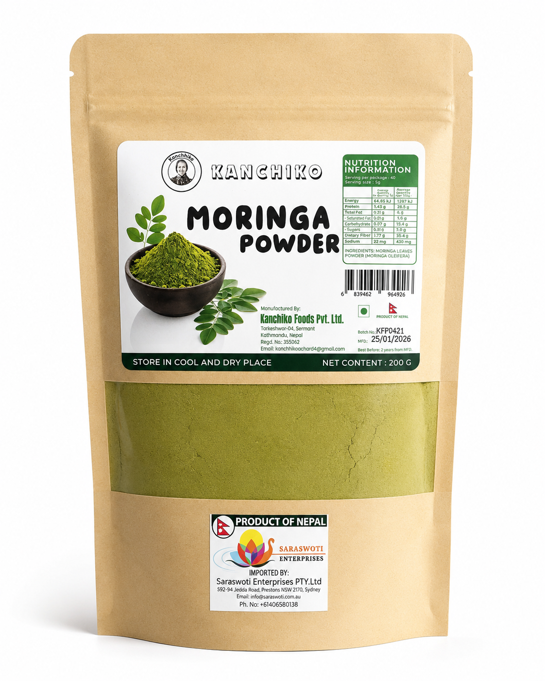 Kanchhiko Moringa Powder 200g